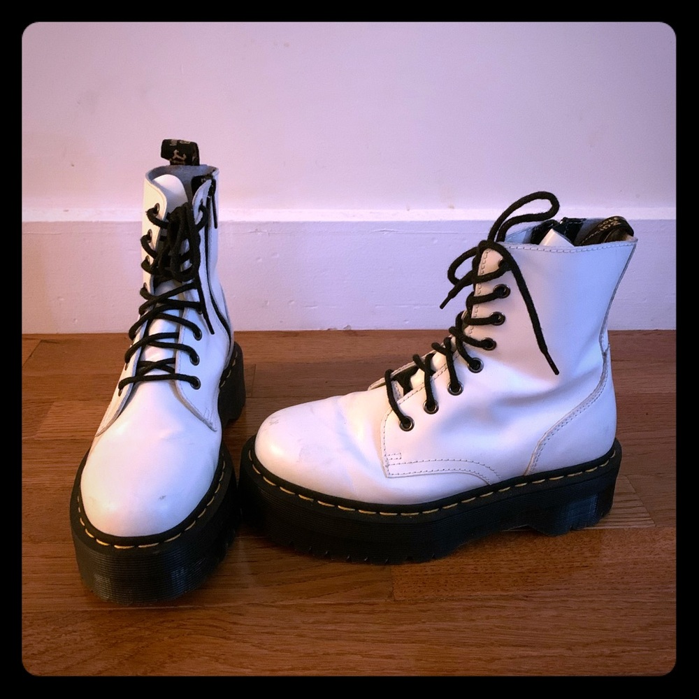 White Platform Dr. Martens